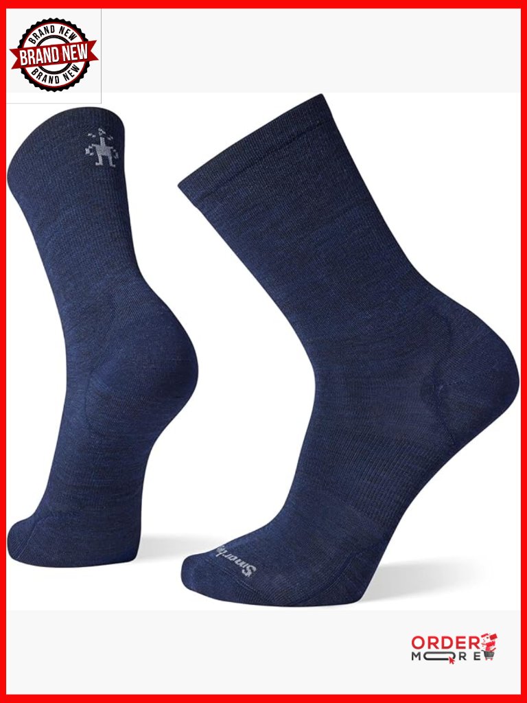 Wool Crew Socks For Hiking - Indestructawool, Cushioned, Odor Resistant, Unisex